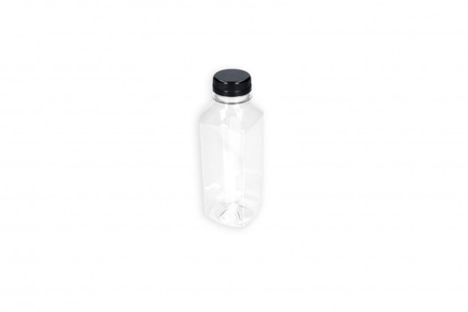 BOUTEILLE CARREE + BOUCHON 500ML 144PC