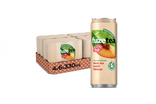 FUZE TEA PEACH HIBISCUS 4*6*33CL SLEEK