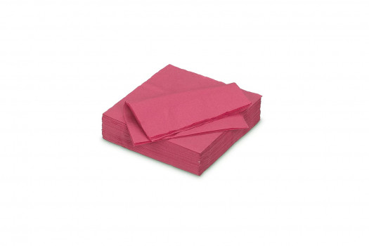 SERVIETTE FRAMBOISE 25*25CM 50P