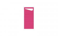 POCHETTE FUCHSIA SERVIETTE BLANCHE100P