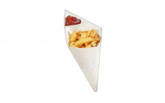 CORNET A FRITE BLANC T3 250P