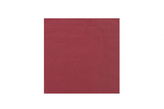 SERVIETTE BORDEAUX 39*39CM 100P