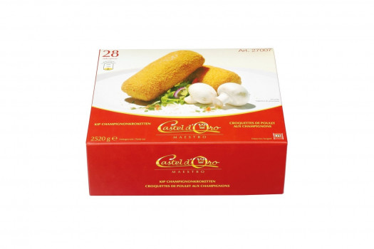 CROQUETTE POULET CHAMPIGNON 28*90GR