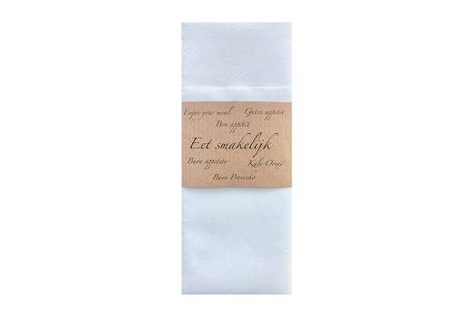 POCHETTE BLANCHE BON APPETIT 50P