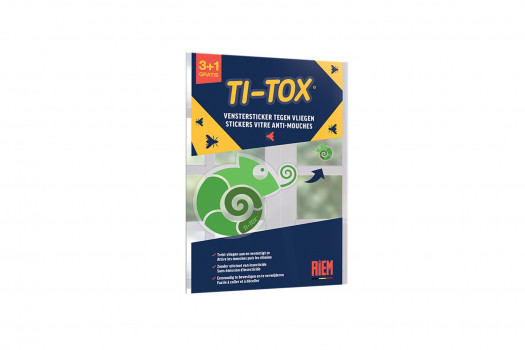 TI TOX STICKERS VITRE ANTI MOUCHES 4 P