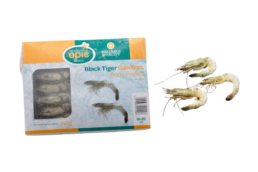 GAMBAS AVEC TETE BODY PEELLED 16/20 750GR