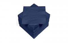 SERVIETTE BLEUE FONCE 33*33CM 100P