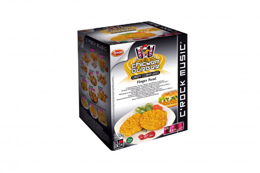 CRISPY CHICKEN BURGER CORNFLAKES 3*10*90GR