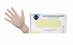 GANT LATEX  BLANC POUDRE M 100P