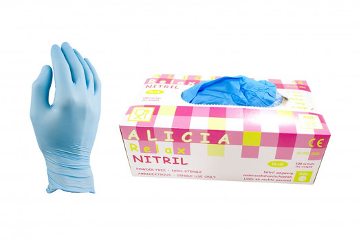 GANT NITRILE BLEU L 100P