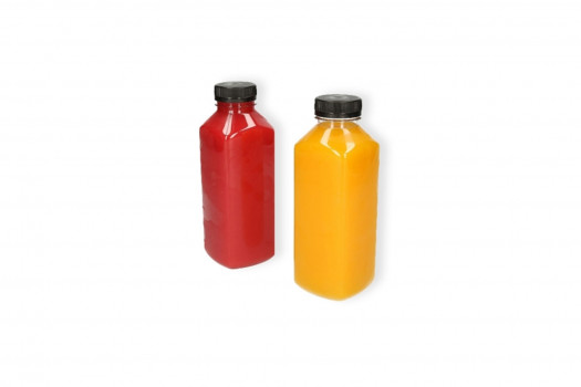 BOUTEILLE CARREE + BOUCHON 1L 70PC