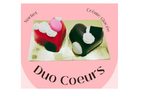 COEUR SORBET PECHE COEUR GLACE CHOCO 4*90GR