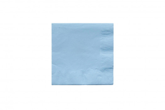 SERVIETTE BLEUE AZUR 20*20CM 100P