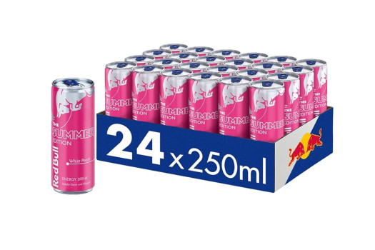 RED BULL SUMMER WHITE PEACH 24*25CL SLEEK