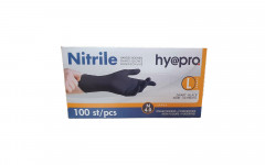 GANTS NITRILES NOIRS "L" 100P