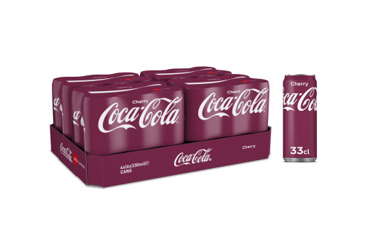 COCA COLA CHERRY 4*6*25CL SLEEK